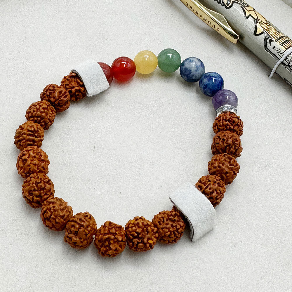 Lord Ram Bhagwan Rudraksh Ball Pen & Bracelet Set