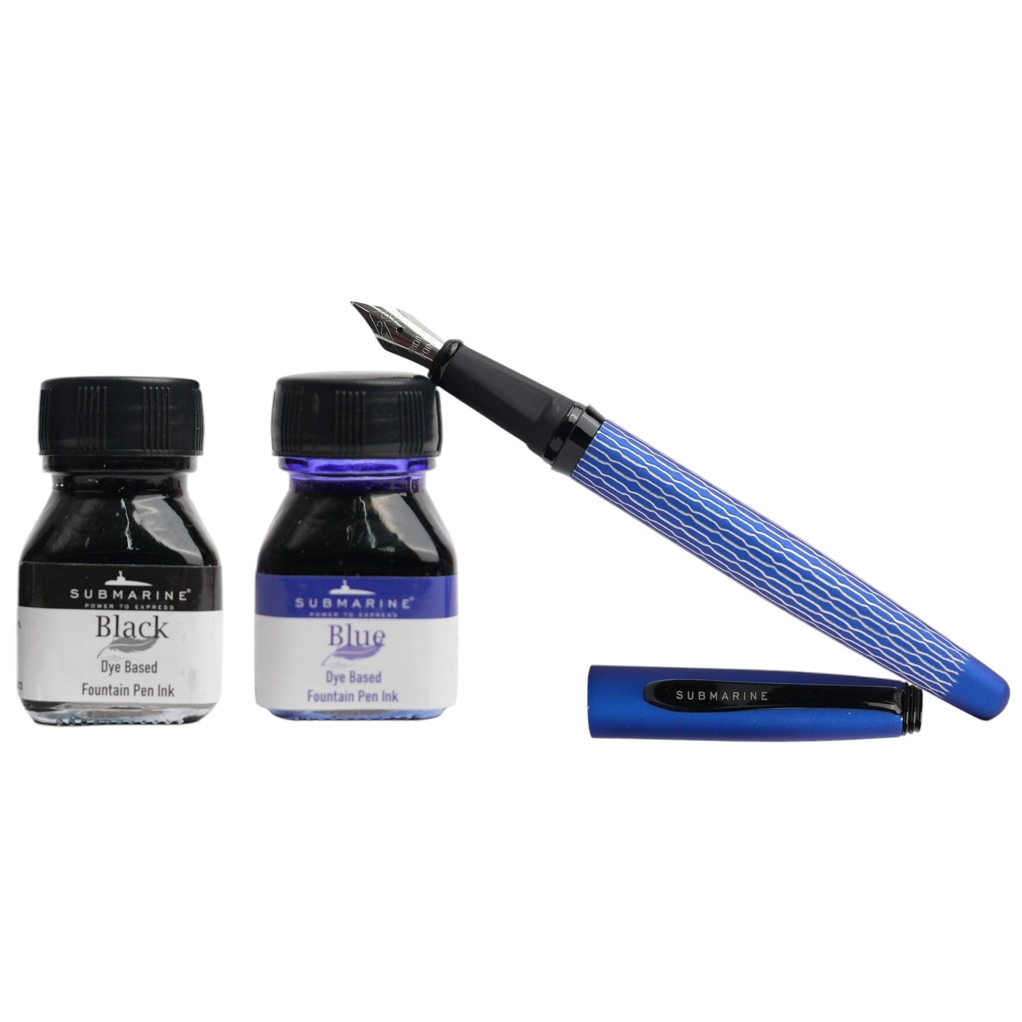 Inkspire Blue Fountain Pen Set