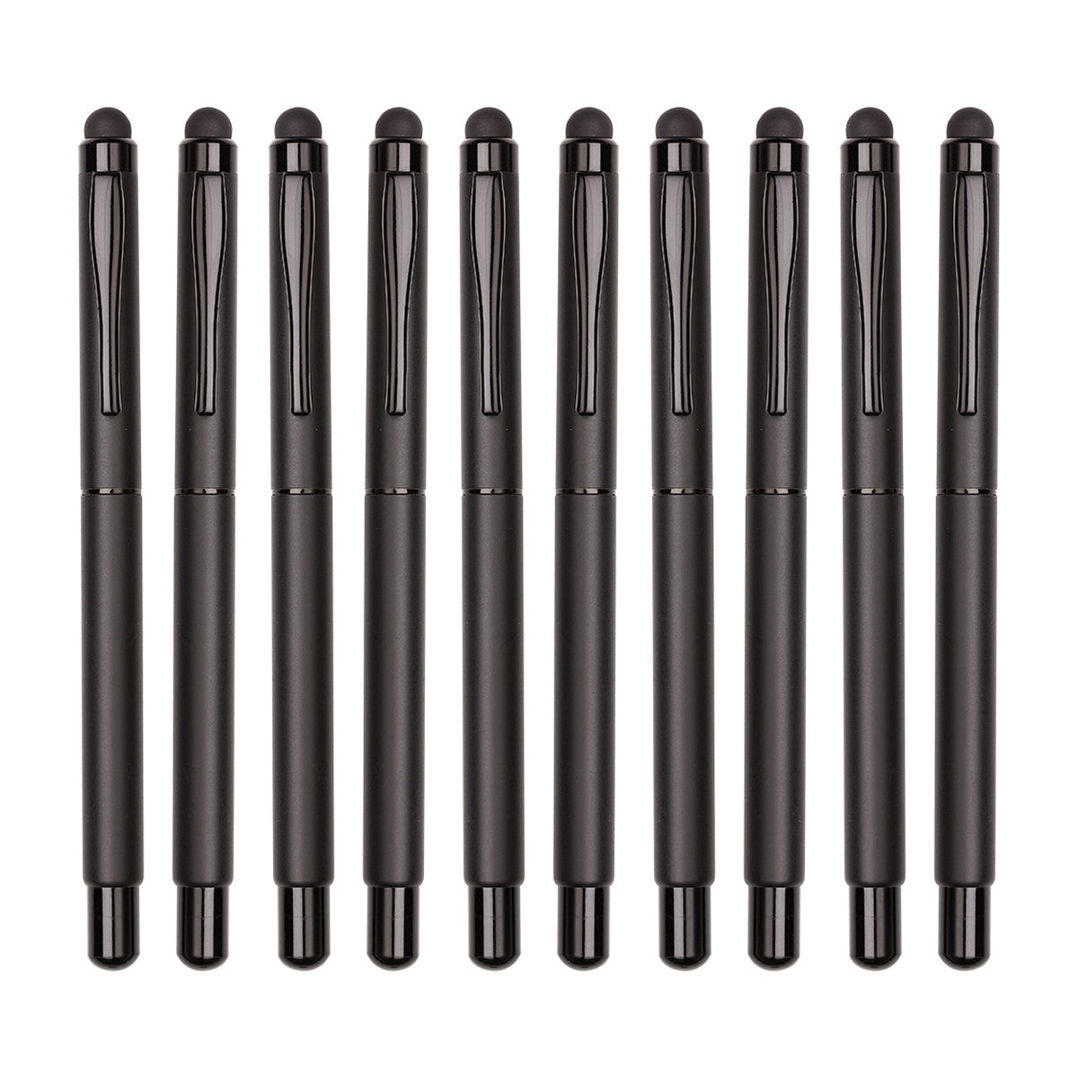 2-in-1 Stylus Metal Roller Pen | Write & Touch | All-Black