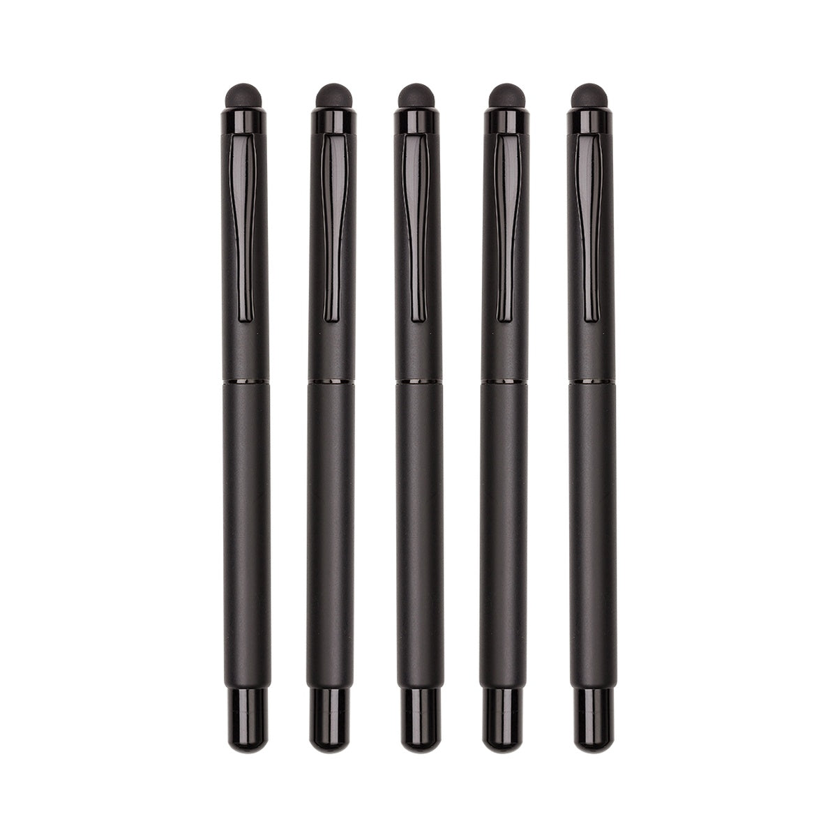 2-in-1 Stylus Metal Roller Pen | Write & Touch | All-Black