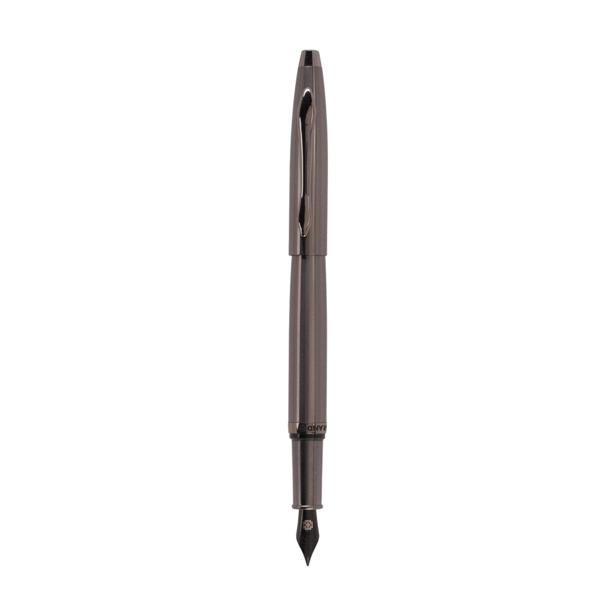 SWISSBRAND Opulent 2521 Gloss Gunmetal finish Fountain Pen with Gunmetal trim