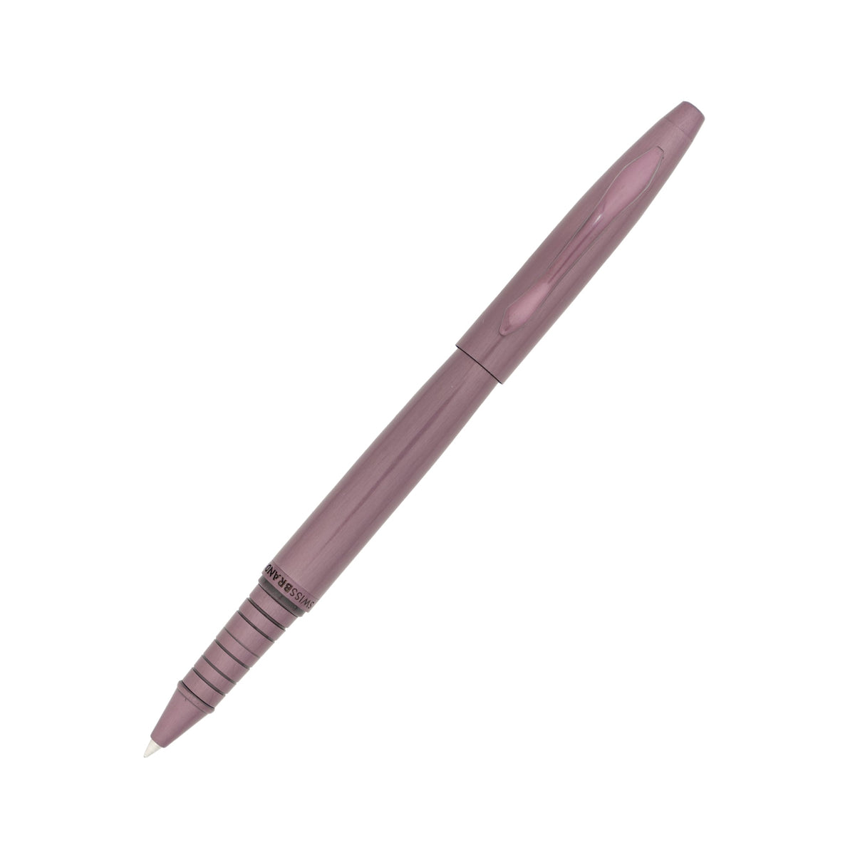 SWISSBRAND Opulent 2522 Matte purple Rollerball & Ballpoint Pen Set with purple trim