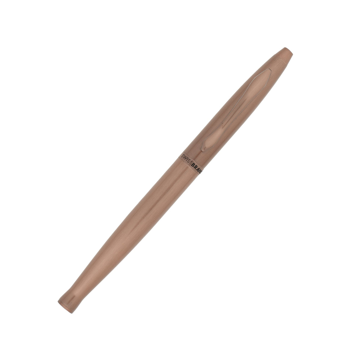 SWISSBRAND Opulent 2523 Matte brown Rollerball Pen with brown trim