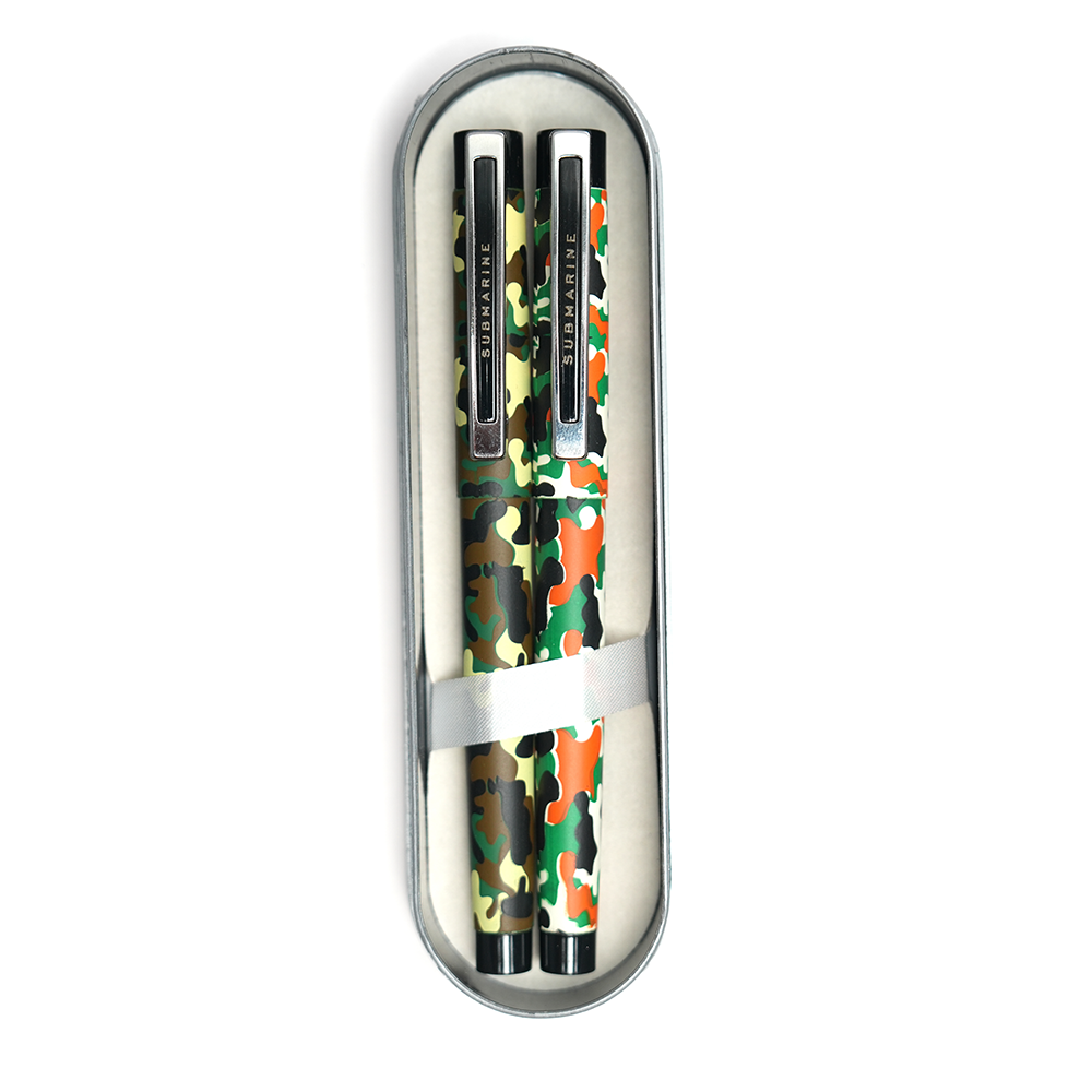 Submarine Camouflage Design Roller Pen Set