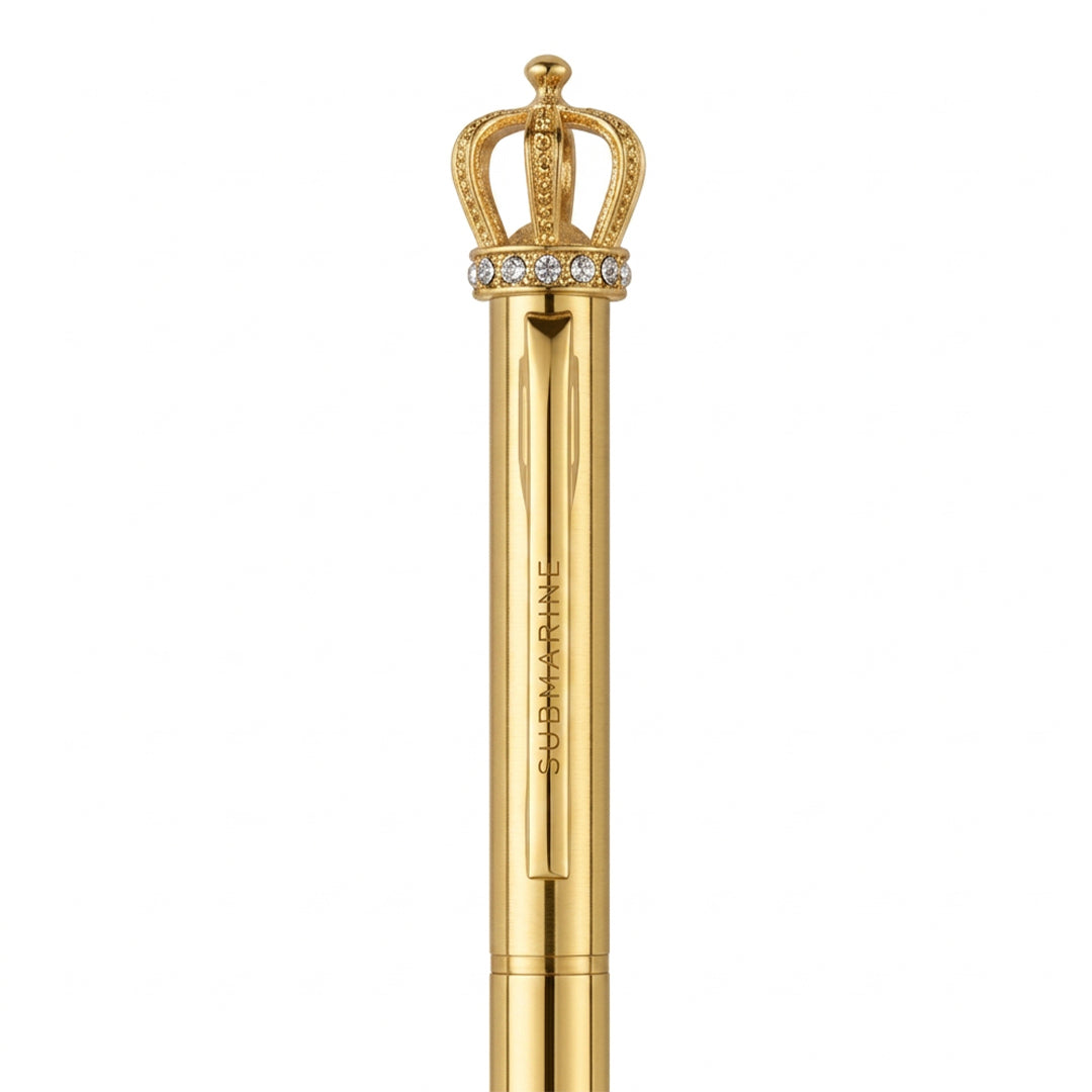 Krown Metal Ball Pen - Set Of 2 - Gold & Rose Gold
