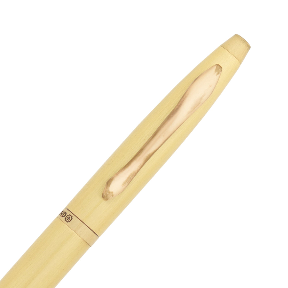 SWISSBRAND Opulent 2521 Matte gold Ballpoint Pen with gold trim