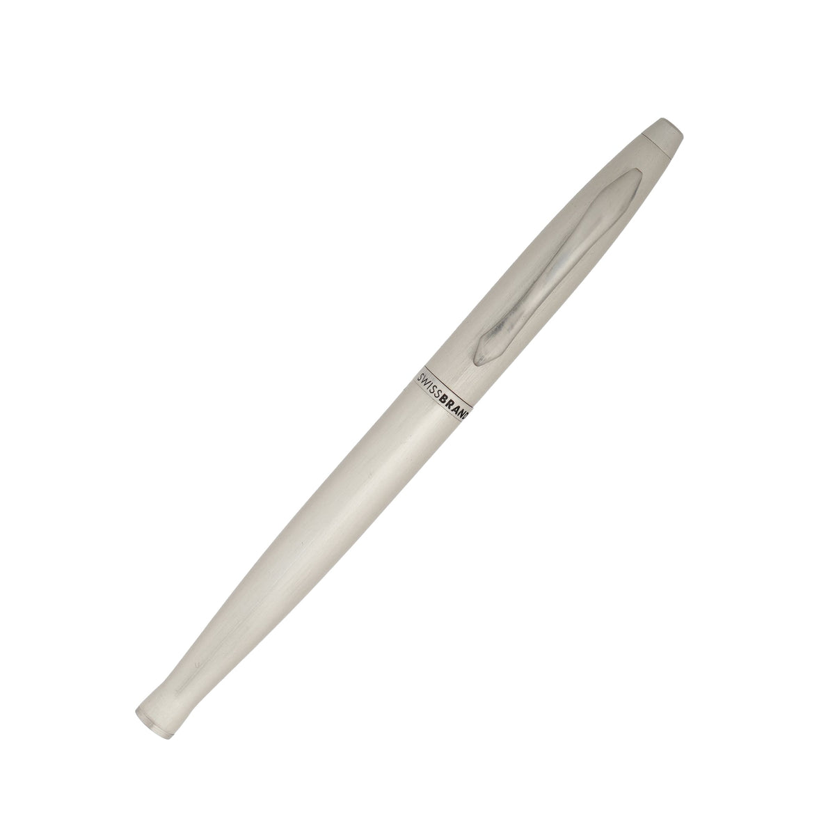 SWISSBRAND Opulent 2520 Matte chrome Rollerball Pen with chrome trim