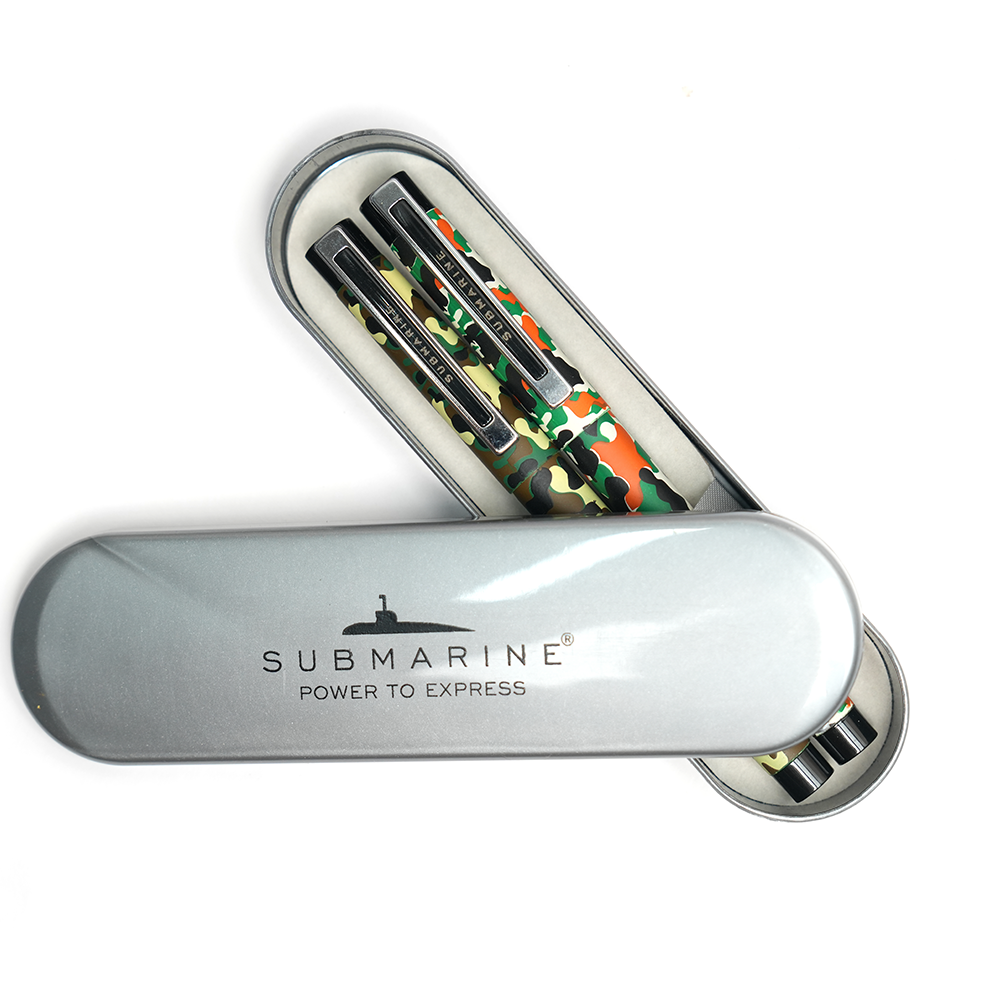 Submarine Camouflage Design Roller Pen Set