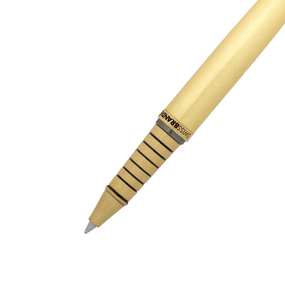 SWISSBRAND Opulent 2521 Matte gold Rollerball & Ballpoint Pen with gold trim