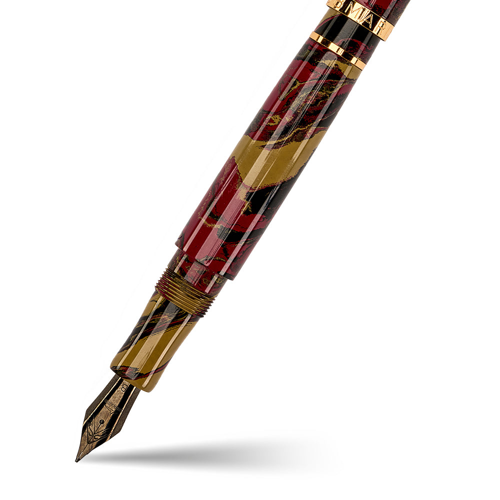 Ebonite Regal Marbled Fountain Pen