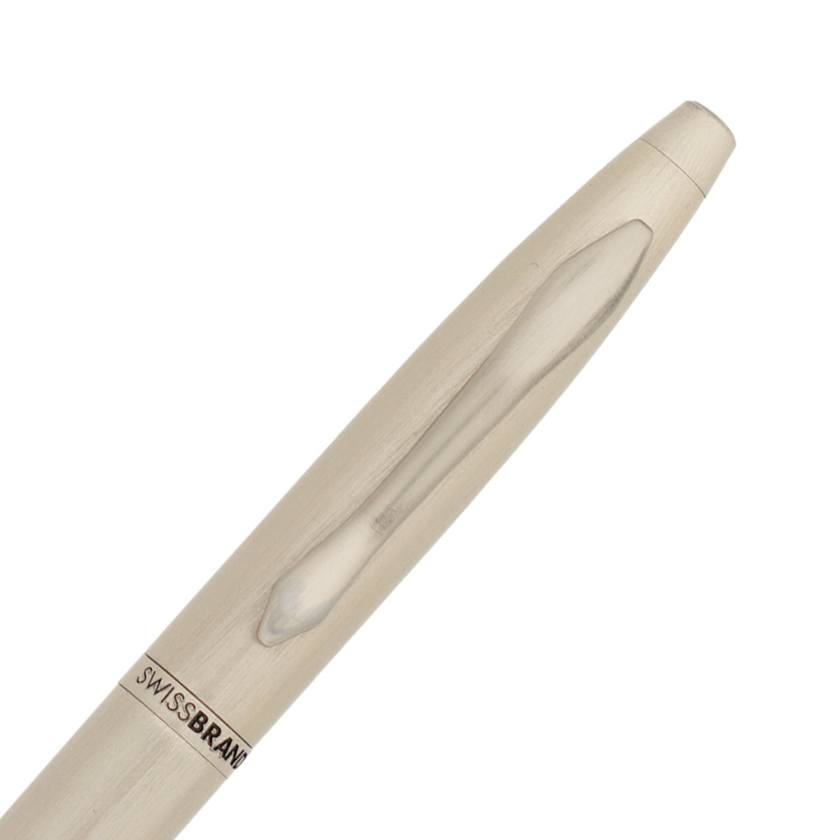 SWISSBRAND Opulent 2520 Matte chrome Ballpoint Pen with chrome trim