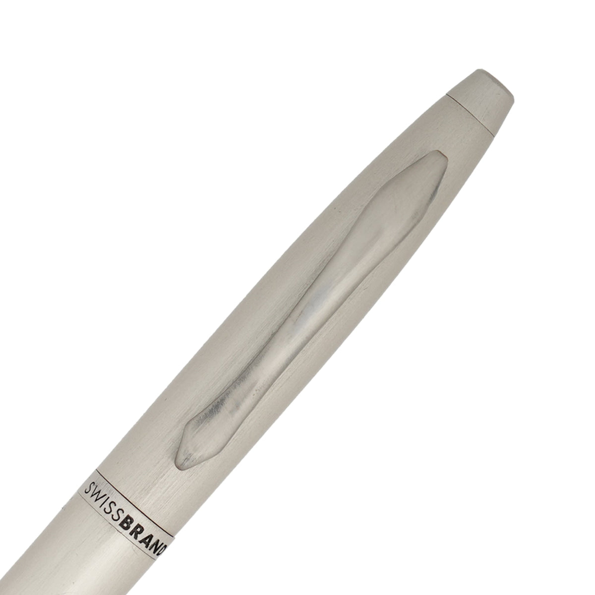 SWISSBRAND Opulent 2520 Matte chrome Rollerball Pen with chrome trim