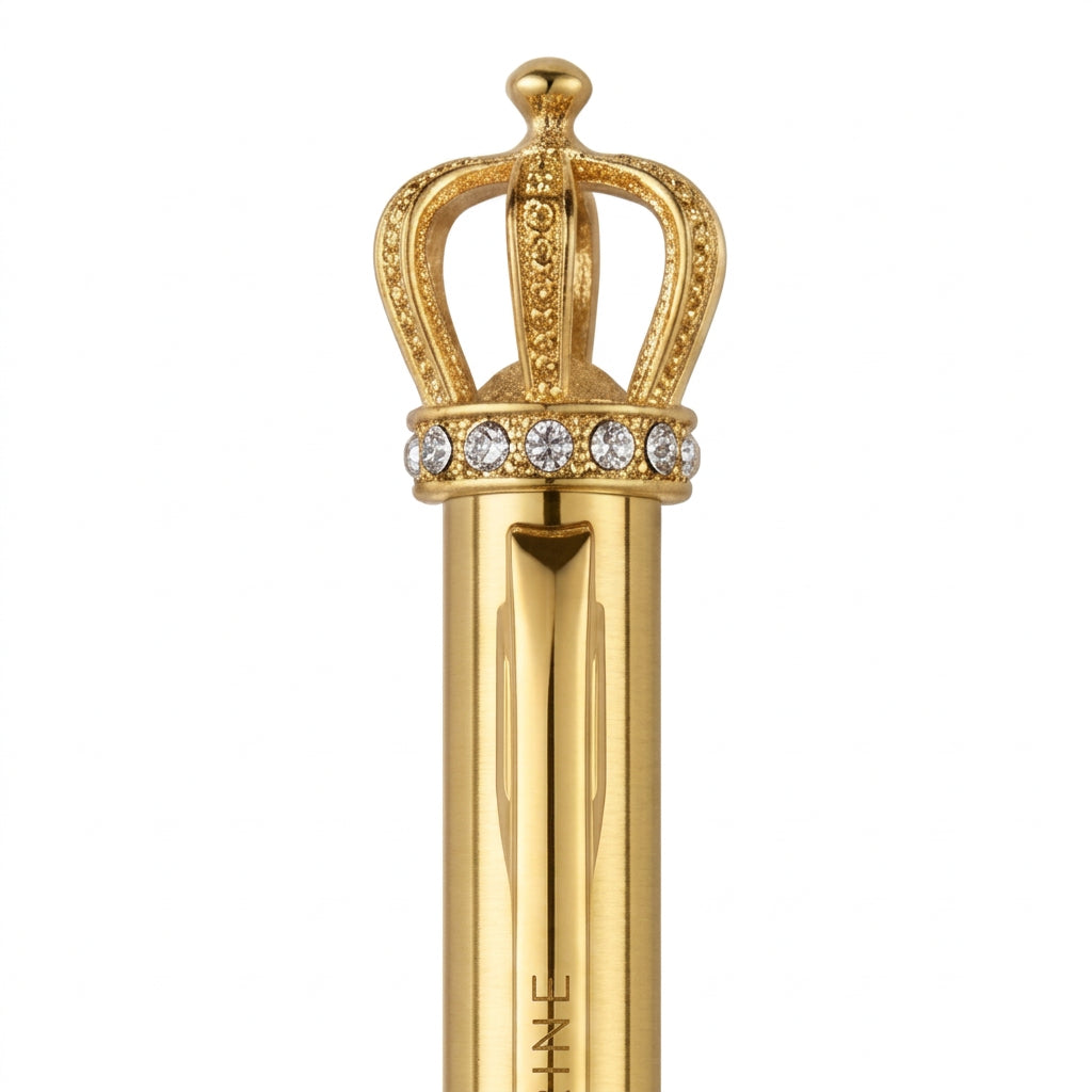 Krown Metal Ball Pen - Set Of 2 - Gold & Rose Gold