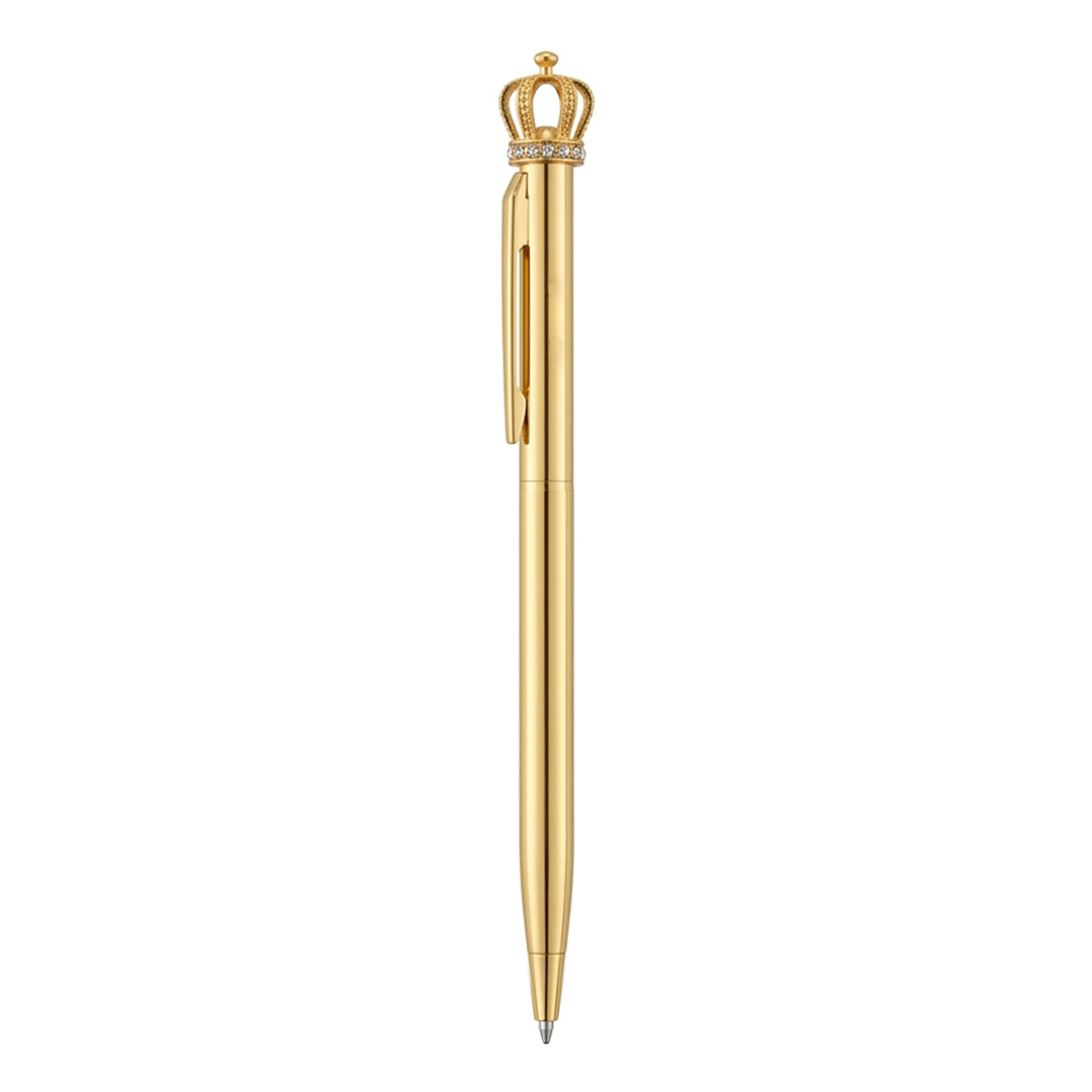 Krown Metal Ball Pen - Set Of 2 - Gold & Rose Gold