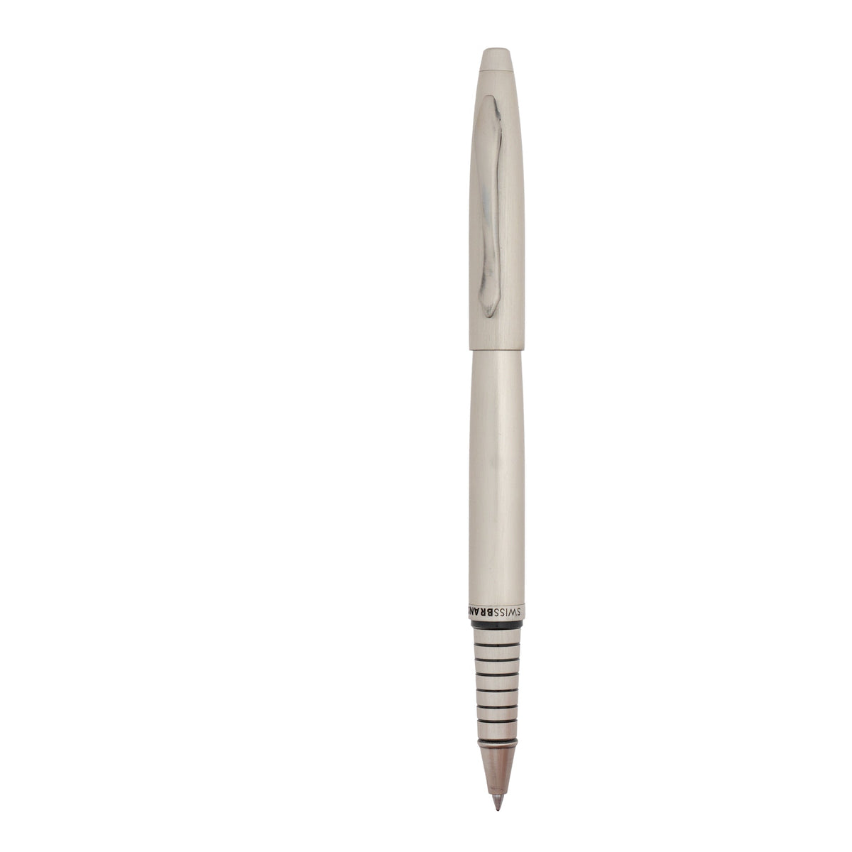 SWISSBRAND Opulent 2520 Matte chrome Rollerball Pen with chrome trim