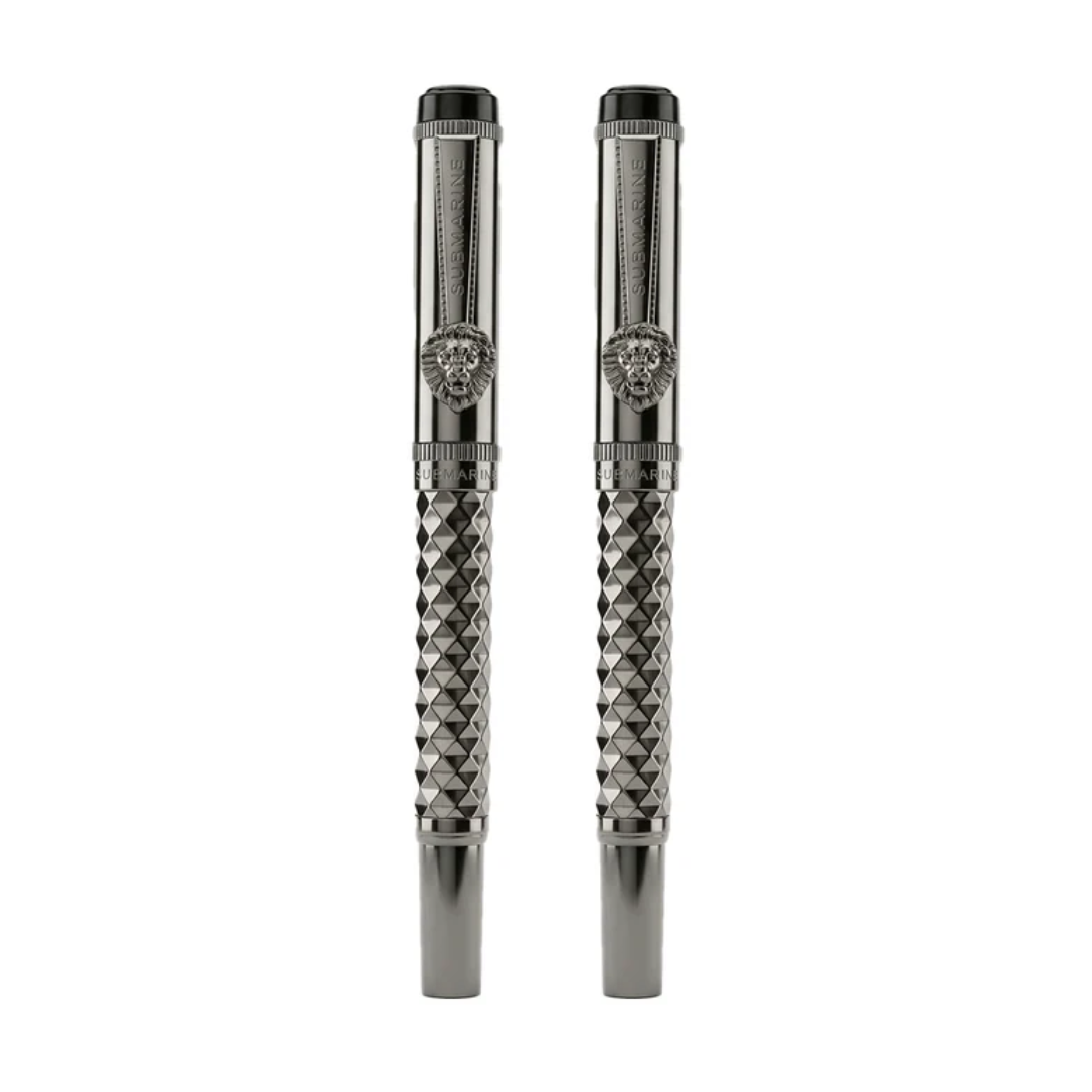 Royal Edition Lion Metal Roller Pen - Set of 2