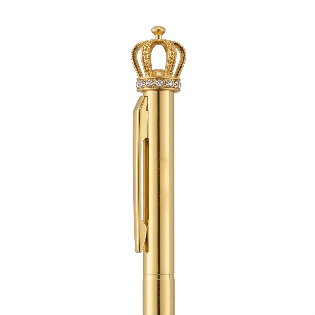 Krown Metal Ball Pen - Set Of 2 - Gold & Rose Gold