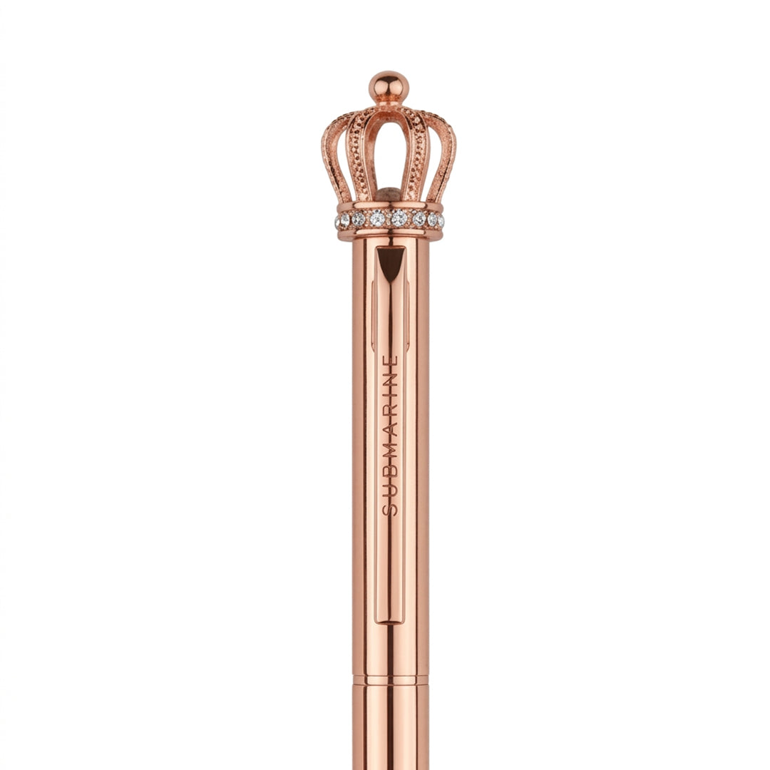 Krown Metal Ball Pen - Set Of 2 - Gold & Rose Gold