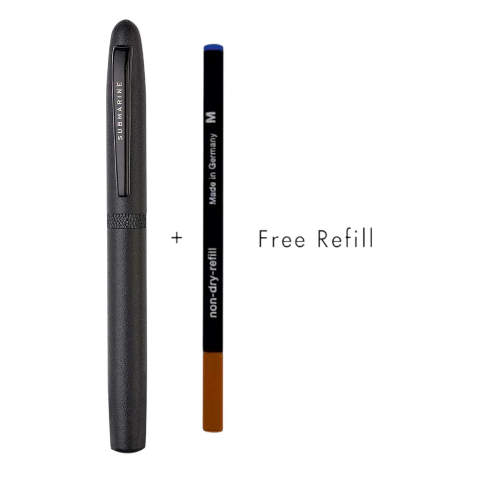 Magnet Black Roller Pen With Free Refill