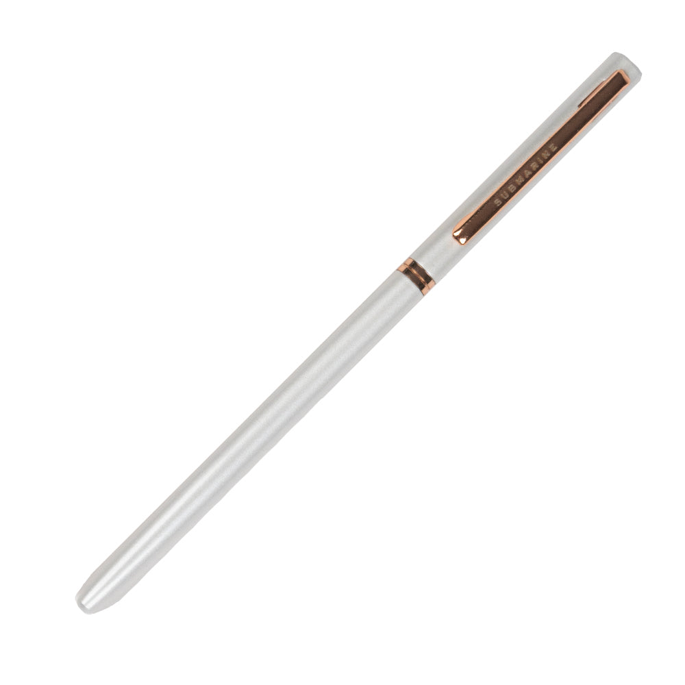 Slim Metal White Ball Pen
