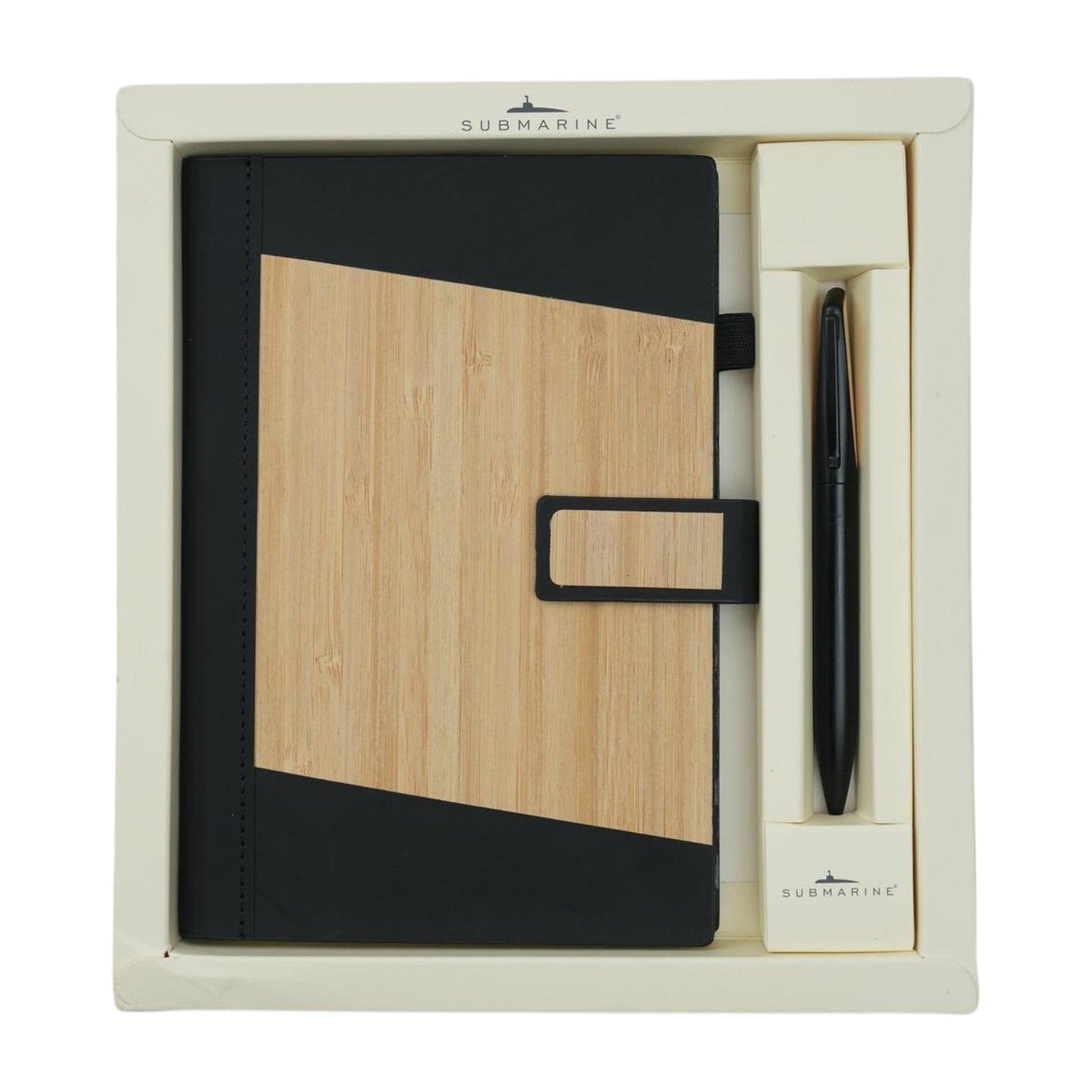TimberNote - Black - Diary + Pen Set
