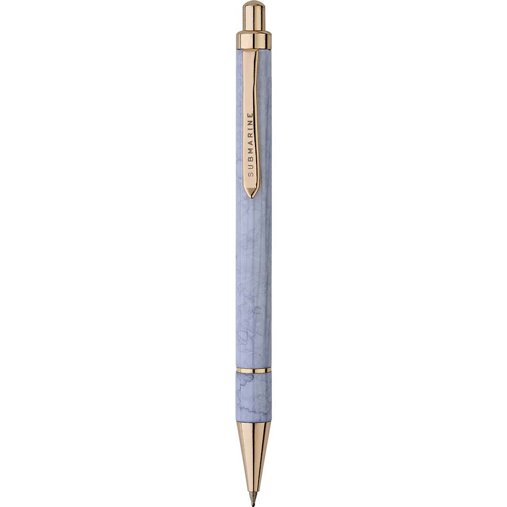 Retractable Marble Grey Ball Pen