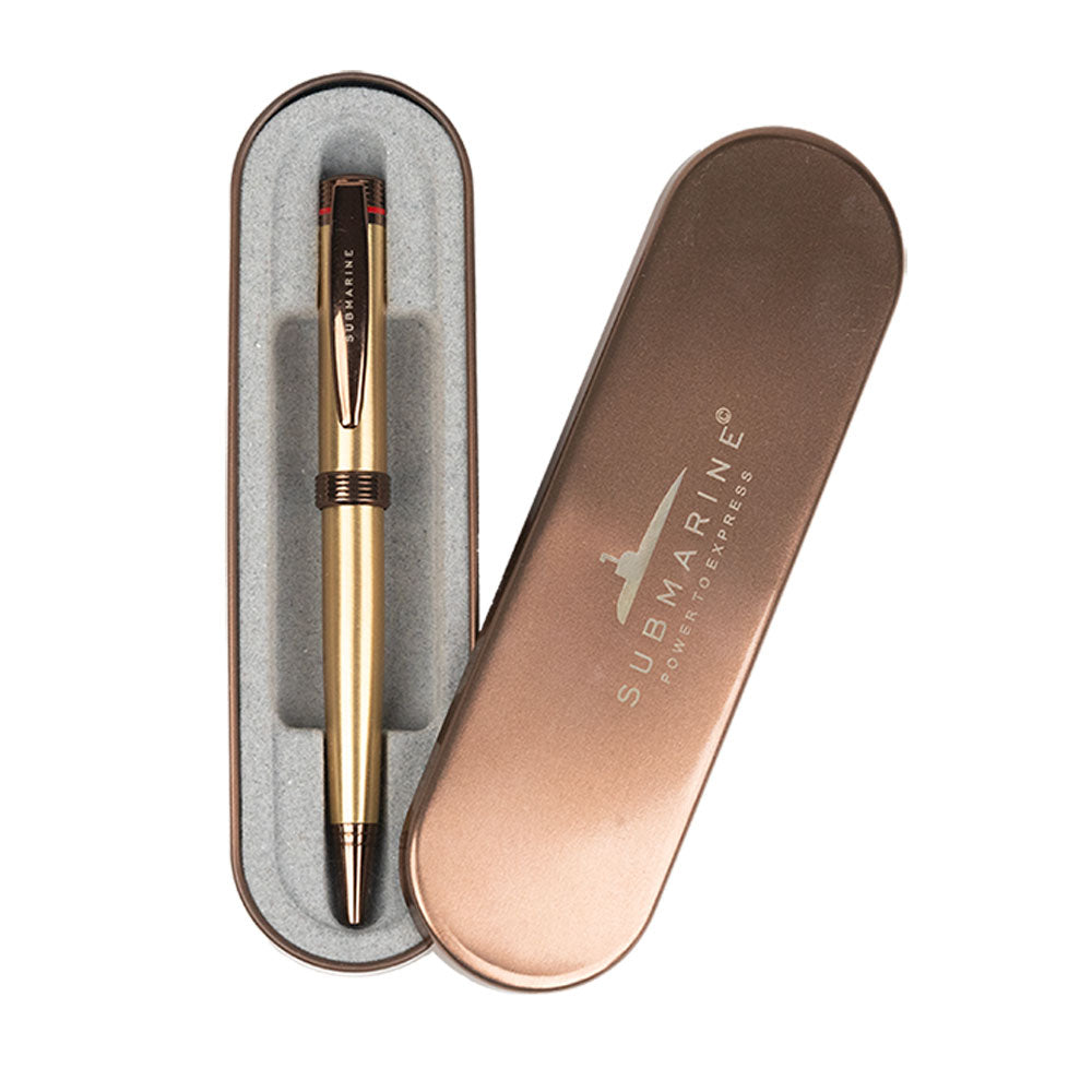Mocha Ball Pen Gold