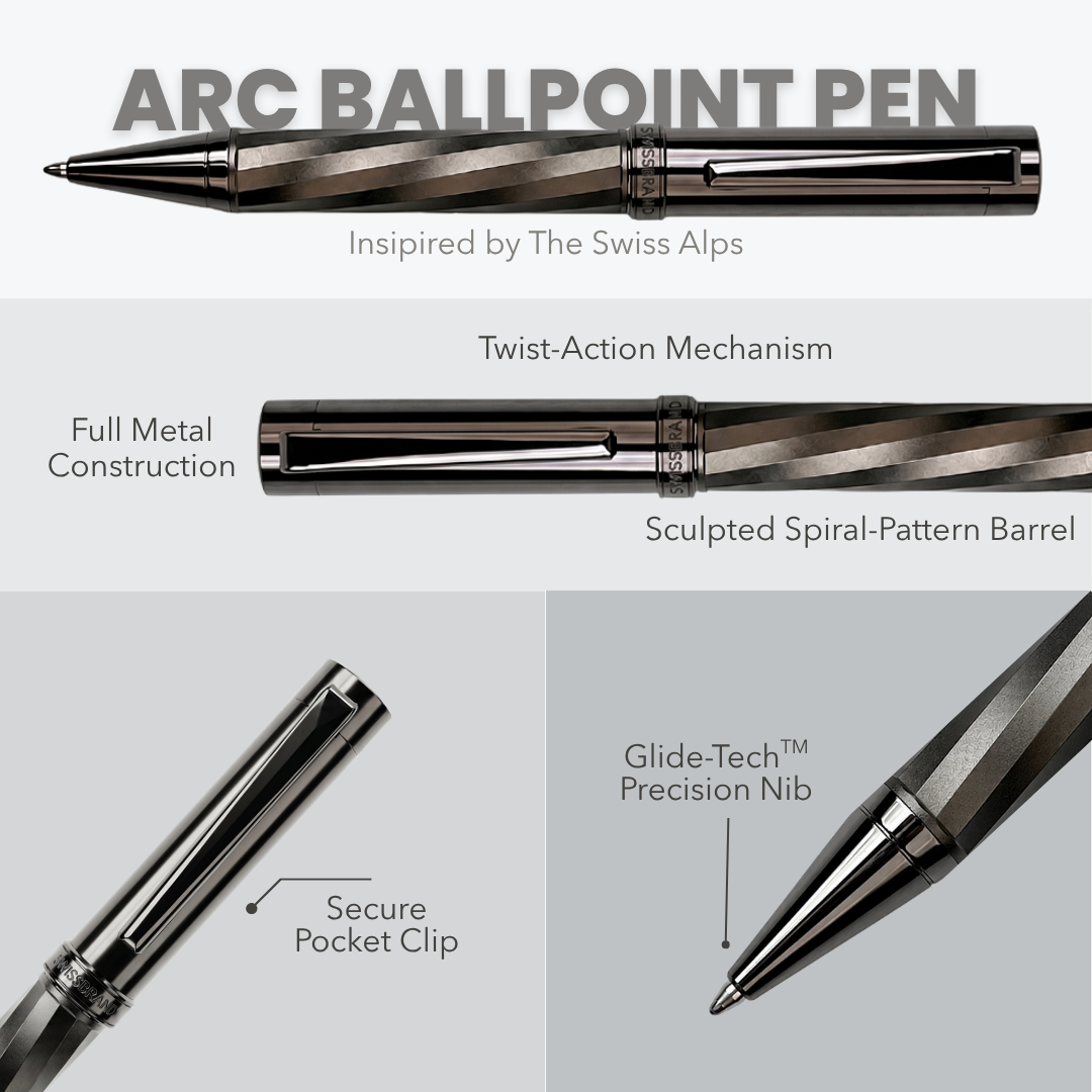 Ashler Arc Rollerball & Ballpoint Pen Set