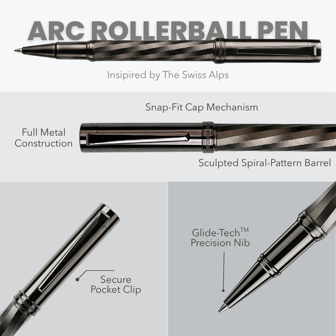 Ashler Arc Rollerball & Ballpoint Pen Set