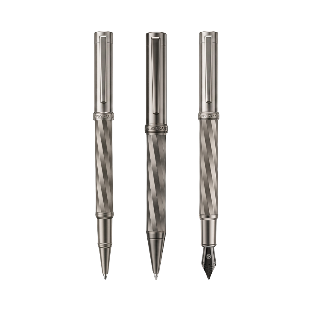 Ashler Arc Ballpoint, Rollerball & Fountain Pen Set