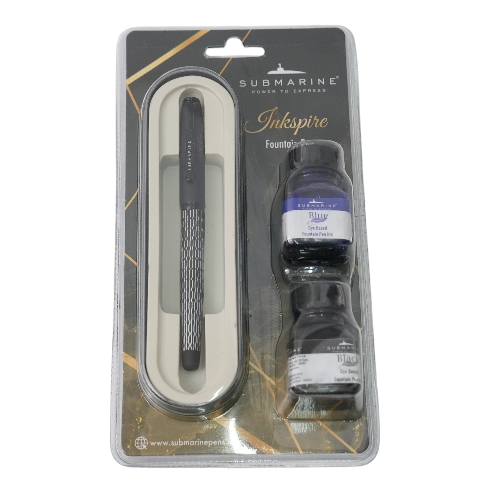 Inkspire Black Fountain Pen Set