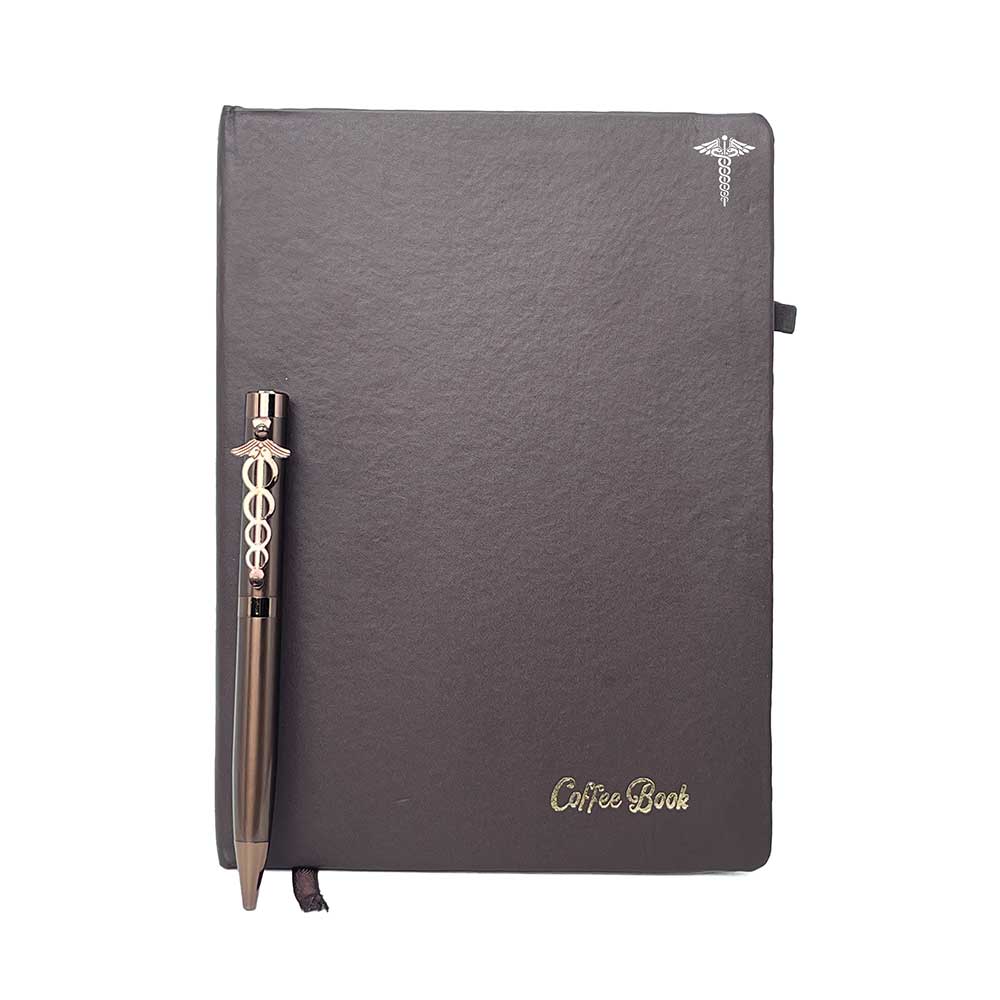 Doctor Clip Ball Pen Coffee With Diary Combo Set
