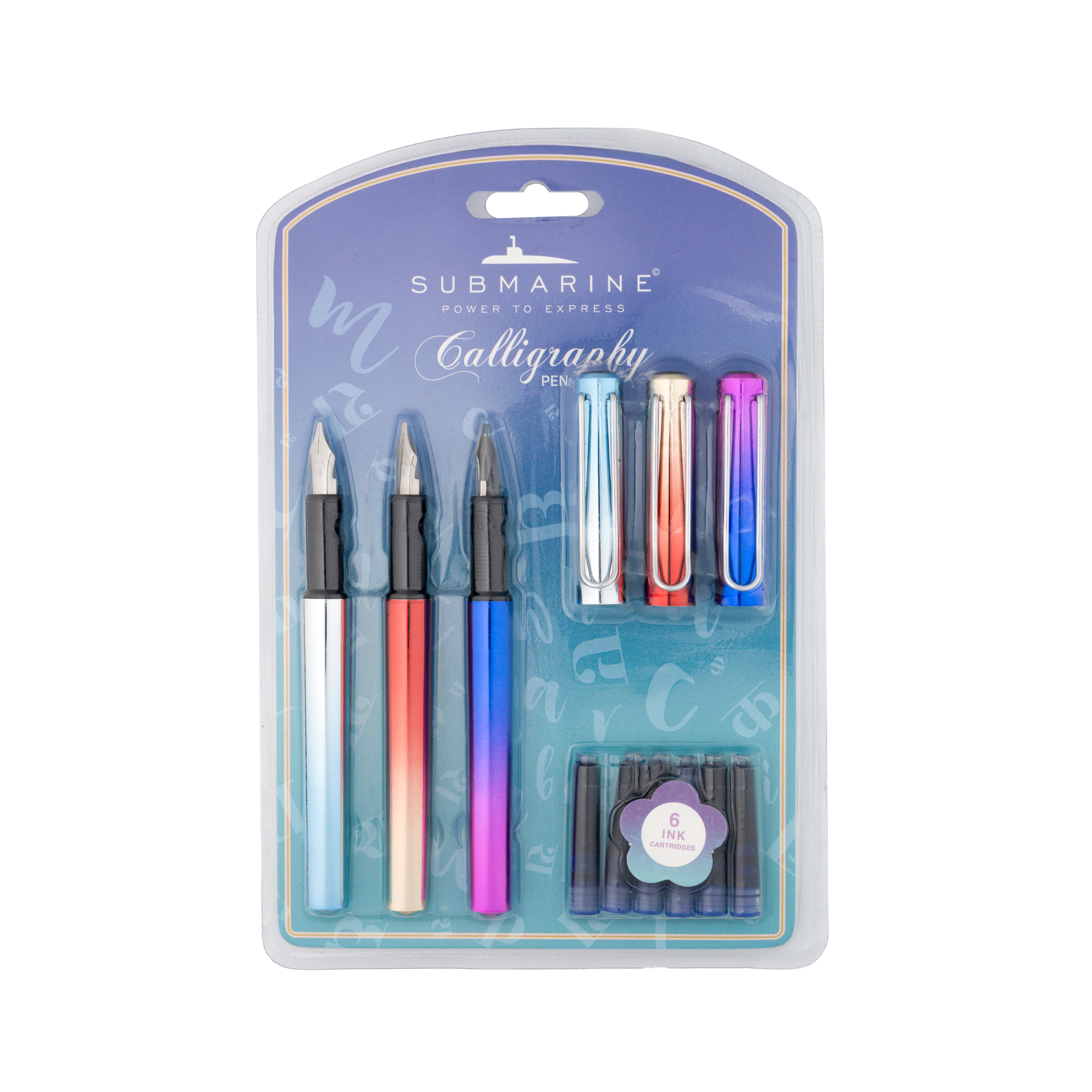Calligraphy Fountain Pen Set – Pack of 3