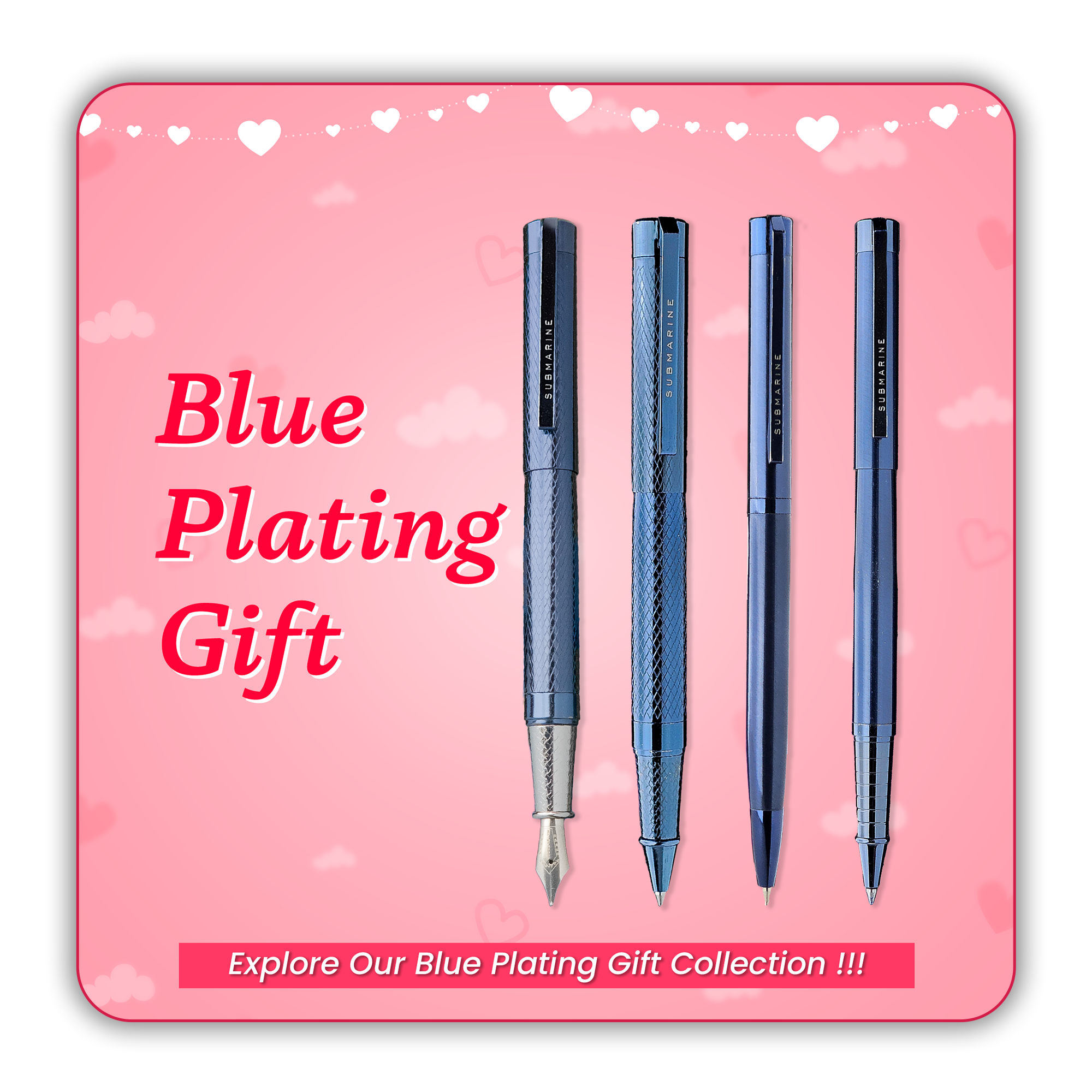 Elevate Your Writing with Blue Plating Pens Series
