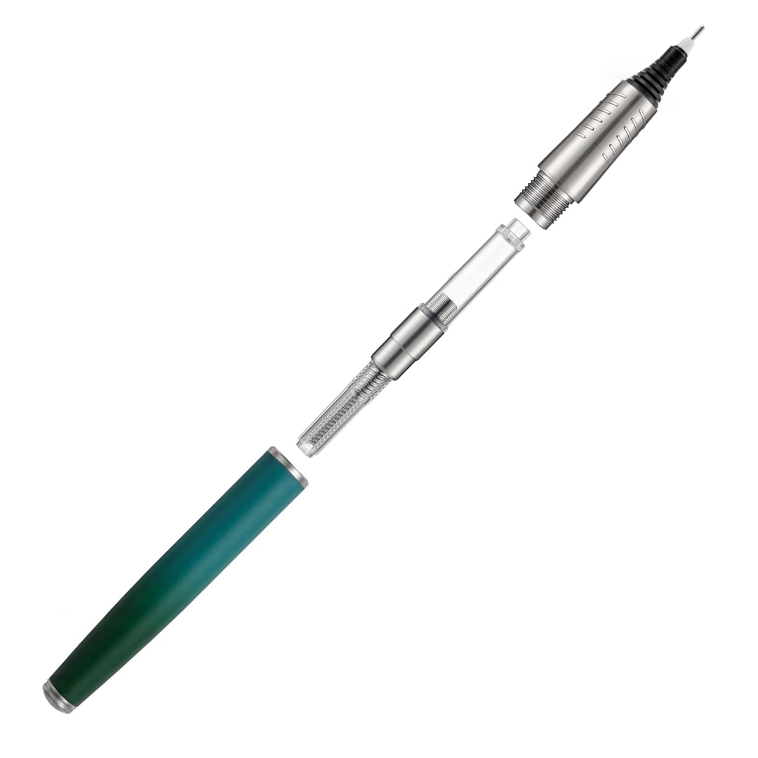 Horizon Dual Shade Fragrance Roller & Fountain Pen Set - Cool Water T-Blue