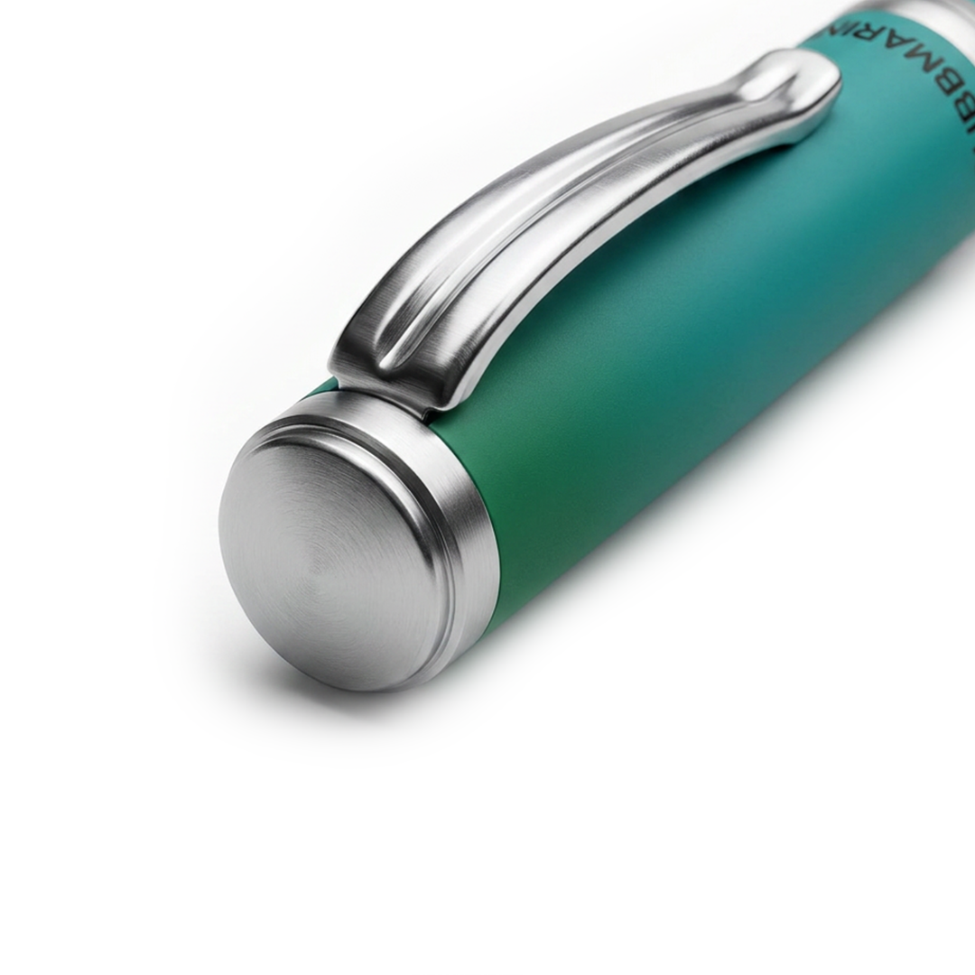 Horizon Dual Shade Fragrance Roller & Fountain Pen Set - Cool Water Teal Blue