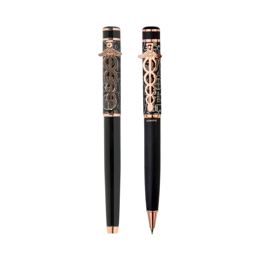 Doctor Clip Roller and Ball Pen Set