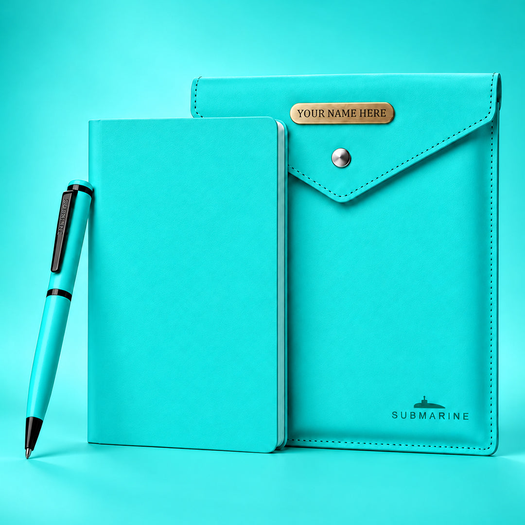 Pulse Premium Diary and Pen Set - T Blue