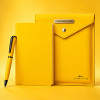 Pulse Premium Diary and Pen Set - Yellow