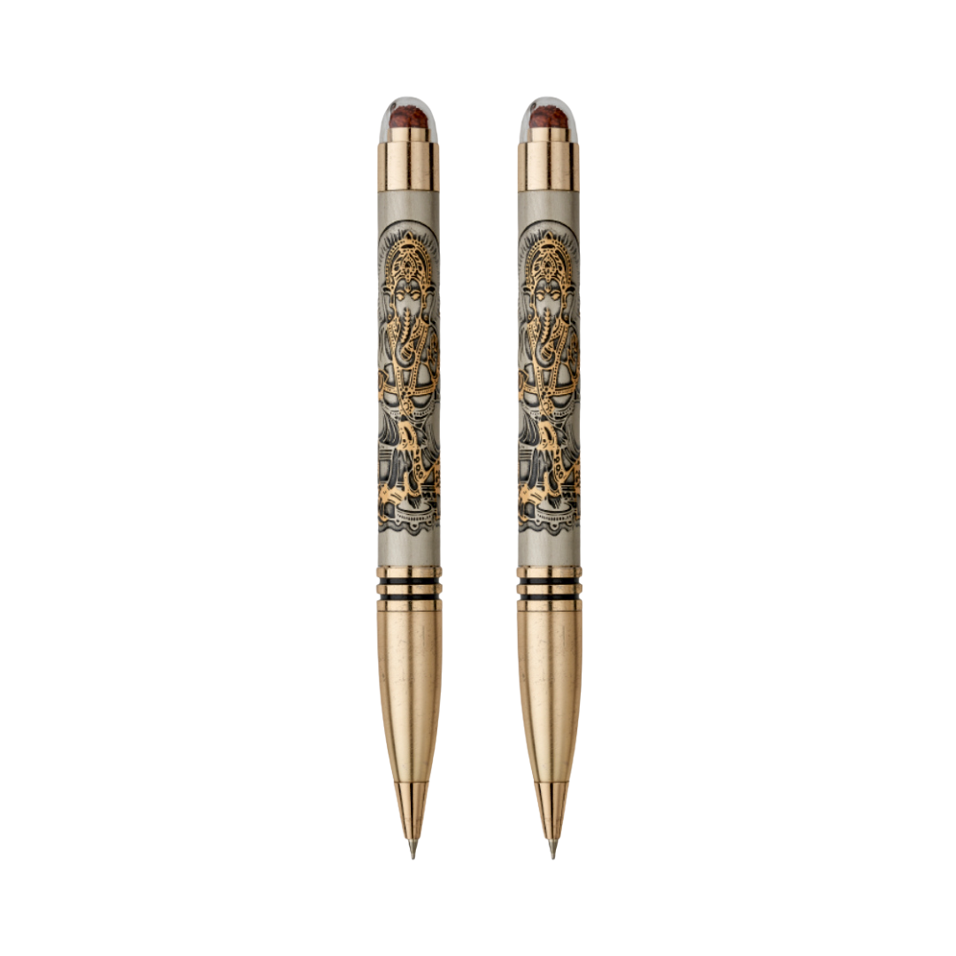 Ganesha Rudraksha Ball Pen