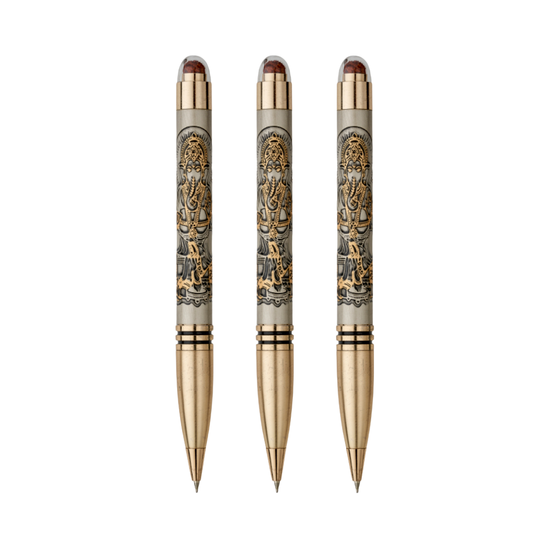 Ganesha Rudraksha Ball Pen