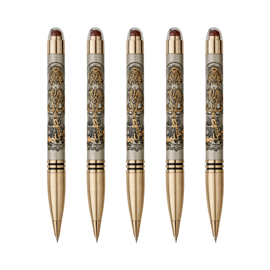 Ganesha Rudraksha Ball Pen