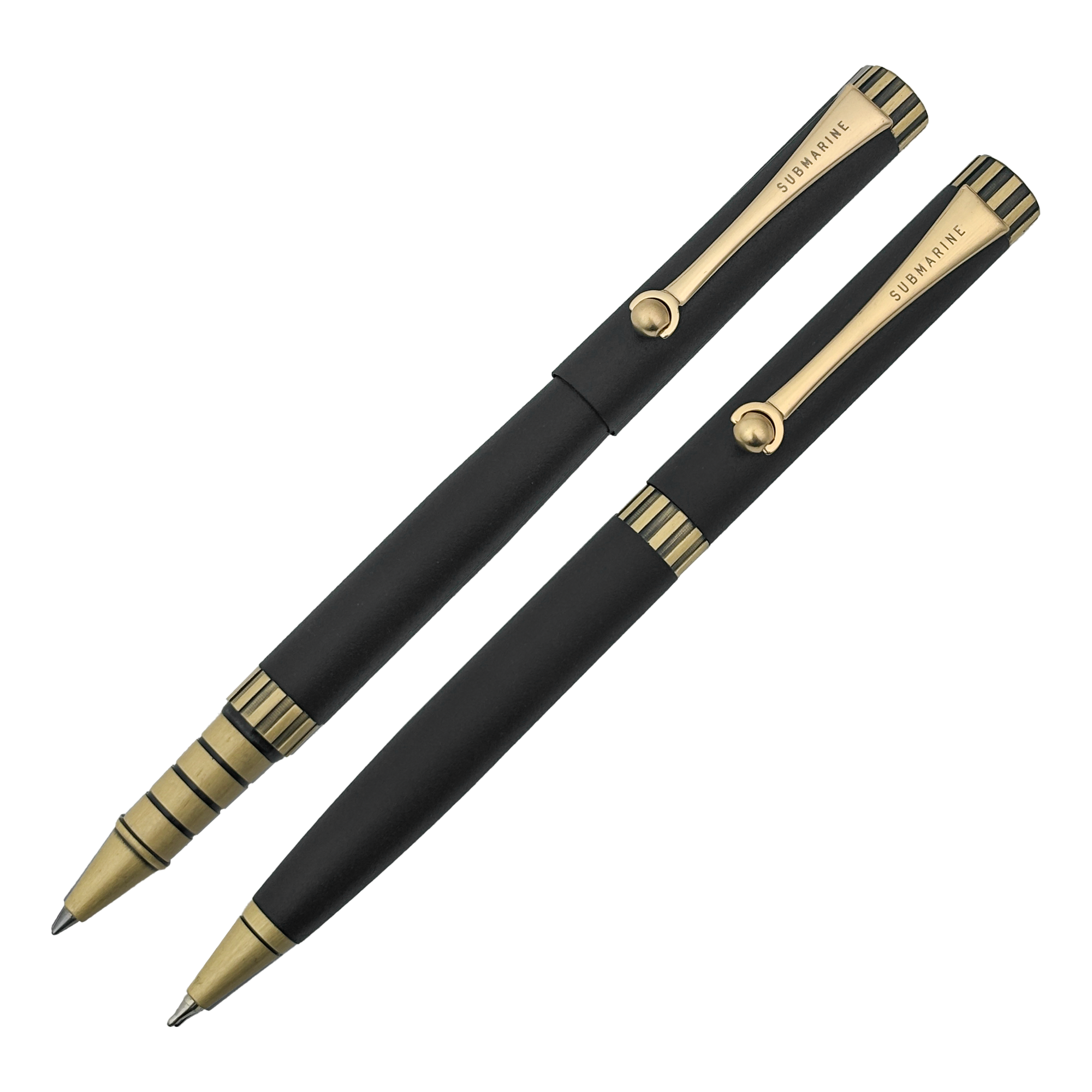 Regal Brass Metal Ball & Roller Pen Combo - Submarine Pens