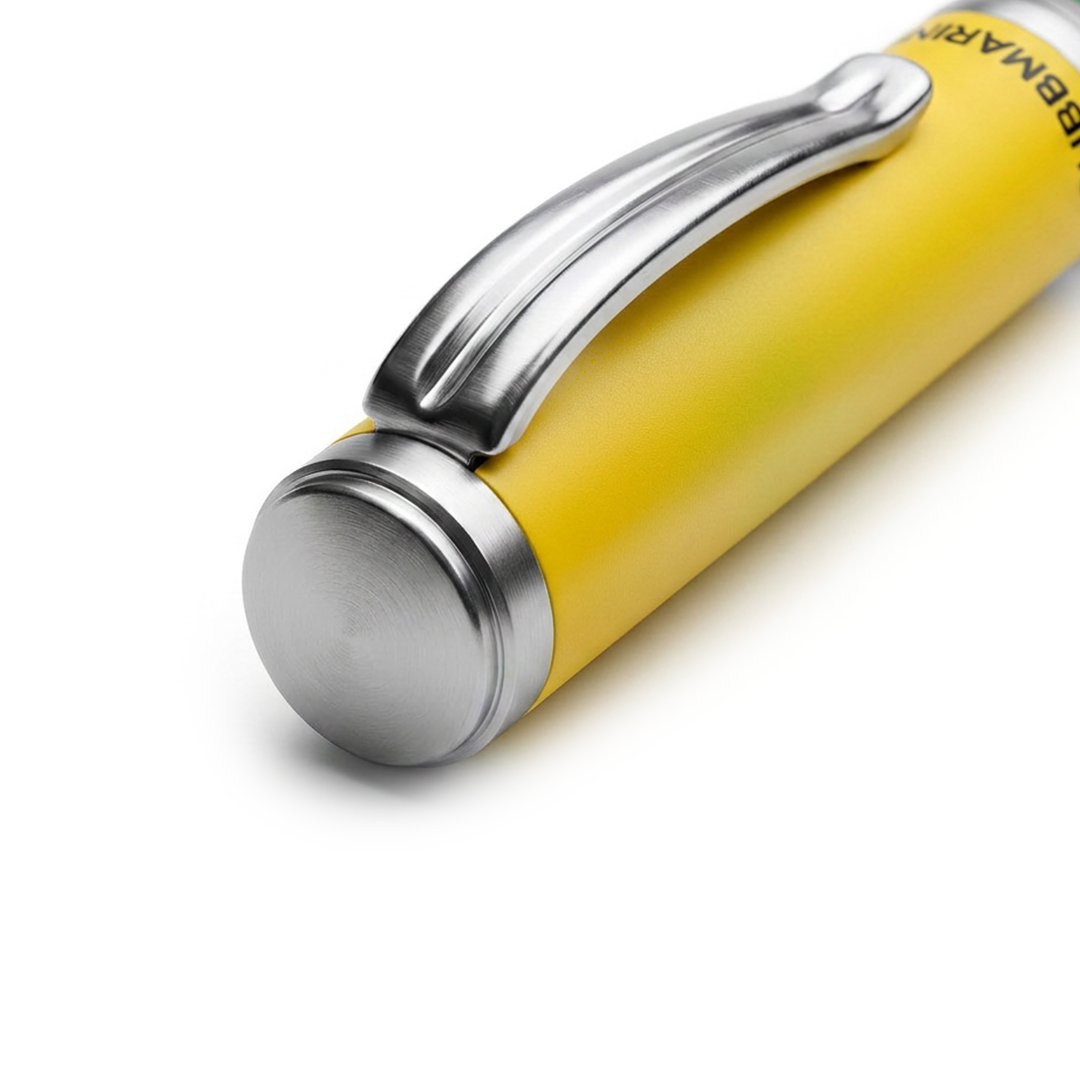 Horizon Dual Shade Fragrance Roller & Fountain Pen Set - Lemon Green