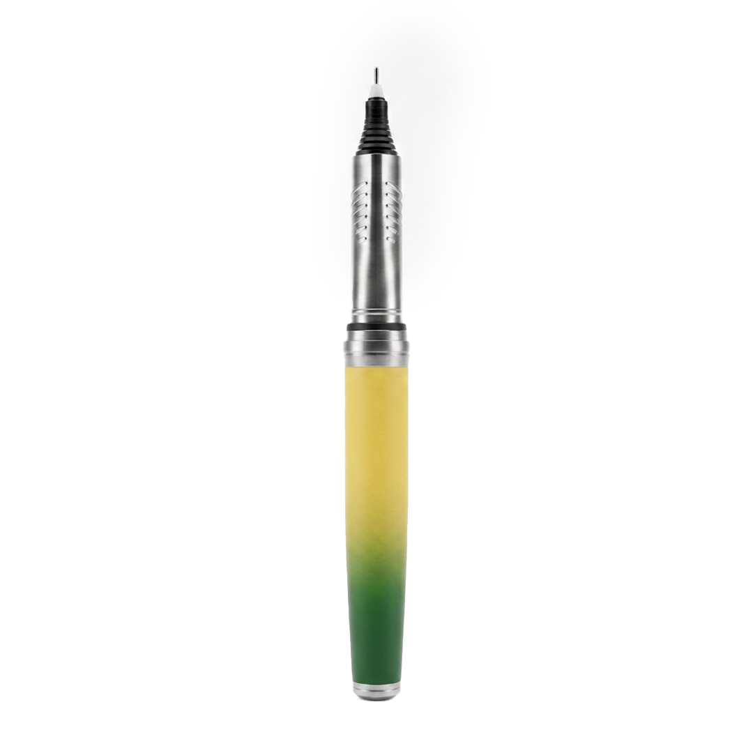 Horizon Dual Shade Fragrance Roller & Fountain Pen Set - Lemon Green