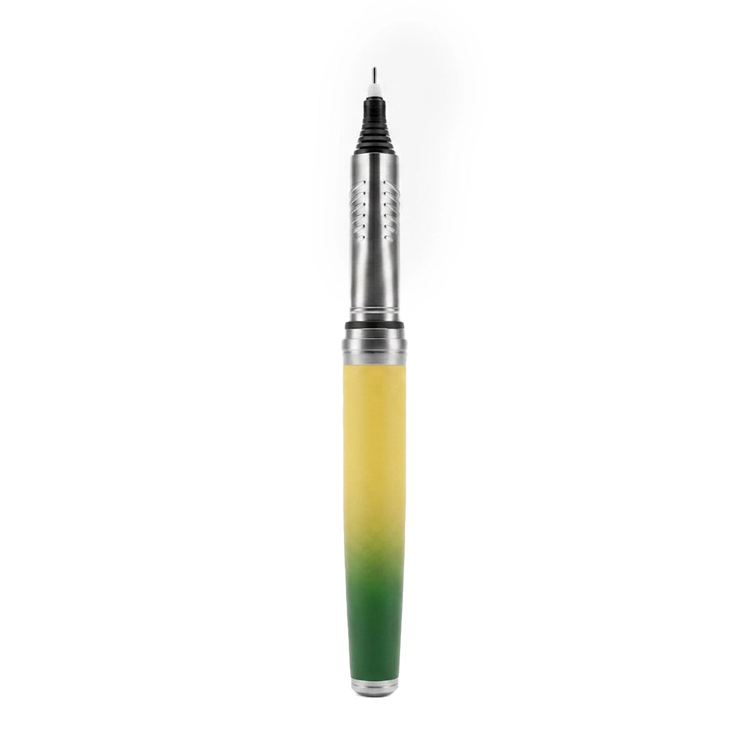 Horizon Dual Shade Fragrance Roller & Fountain Pen Set - Lemon Green