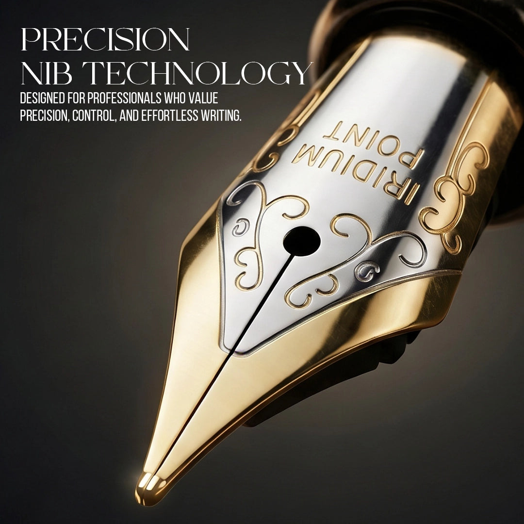 Royal Edition Lion Metal Roller & Ball Pen Set - Gun Metal