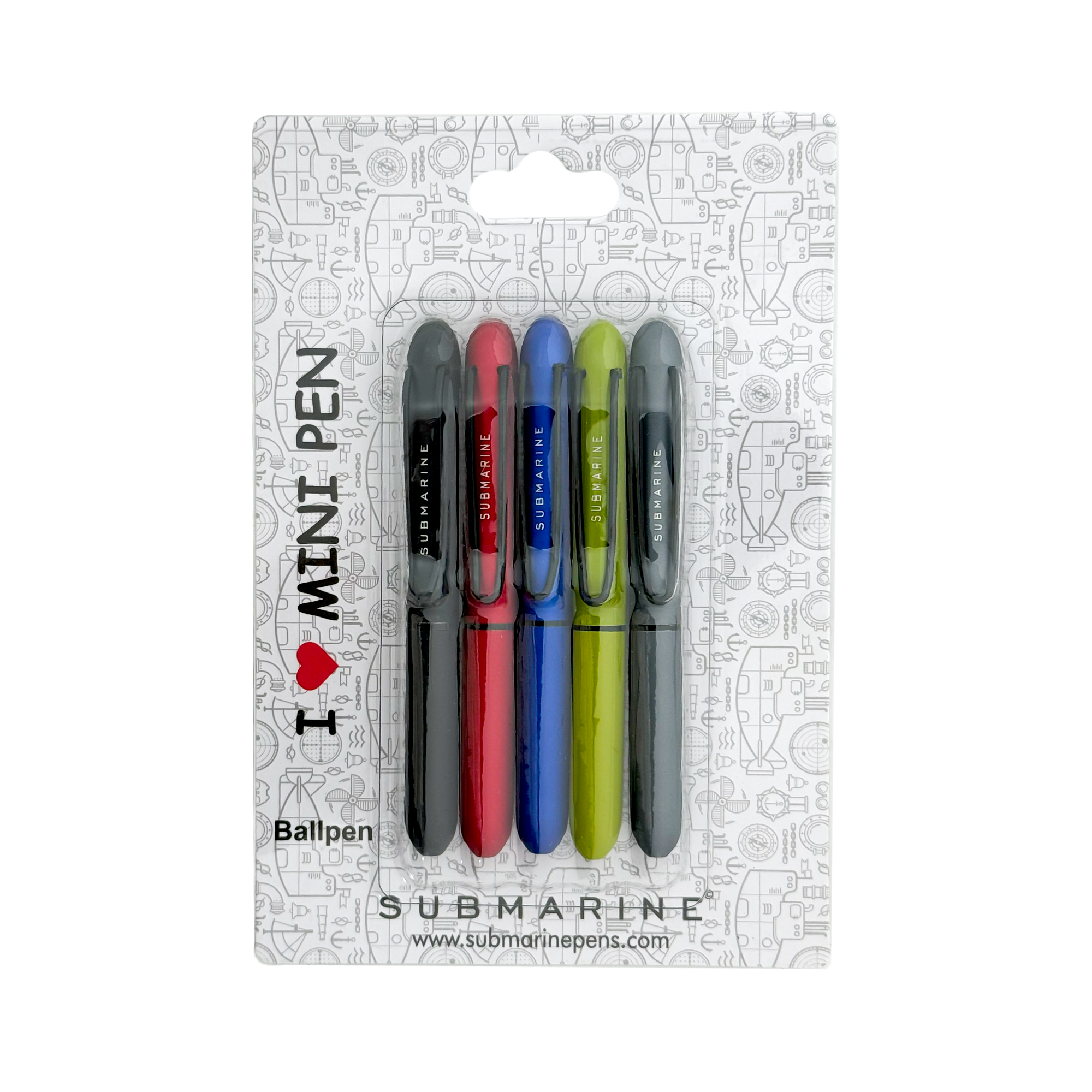 Bullet Mini Ball Pen ( 5 Colour | Pack Of 5 )