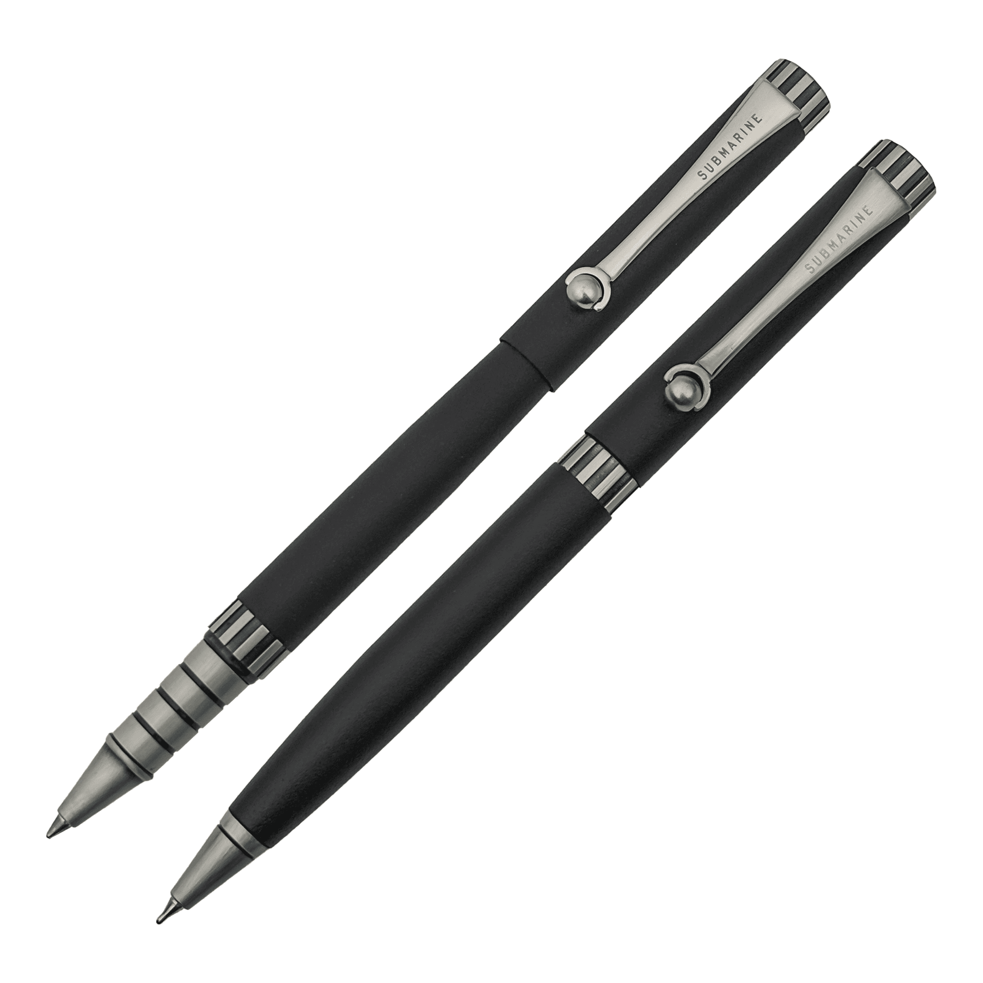 Regal Silver Metal Ball Pen & Roller Pen Combo