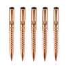 Royal Edition Lion Metal Ball Pen - Set of 5 - Rose Gold